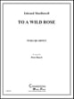 TO A WILD ROSE 2 Euphonium 2 Tuba QUARTET P.O.D. cover
